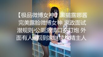 【极品微博女神】黑猫露娜酱 完美露脸微博女神 家政面试潜规则 公厕激情口交打炮 外面有人~回到家继续榨精主人