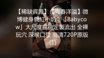 【稀缺資源】【青春洋溢】微博健身網紅小奶牛「Babycow」大尺度露臉定製流出 全裸玩穴 深喉口愛 高清720P原版 (1)