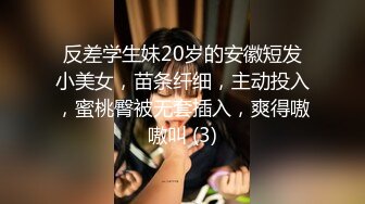 反差学生妹20岁的安徽短发小美女，苗条纤细，主动投入，蜜桃臀被无套插入，爽得嗷嗷叫 (3)