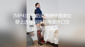 [MP4]红色奶头肉感外围美女 穿上连体网袜特殊姿势口交 大屁股整根插入