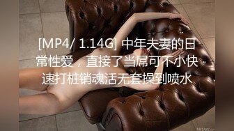 [MP4/ 1.14G] 中年夫妻的日常性爱，直接了当屌可不小快速打桩销魂活无套操到喷水