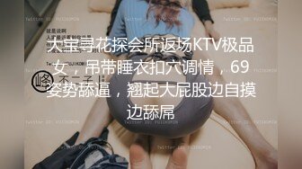 大宝寻花探会所返场KTV极品女，吊带睡衣扣穴调情，69姿势舔逼，翘起大屁股边自摸边舔屌